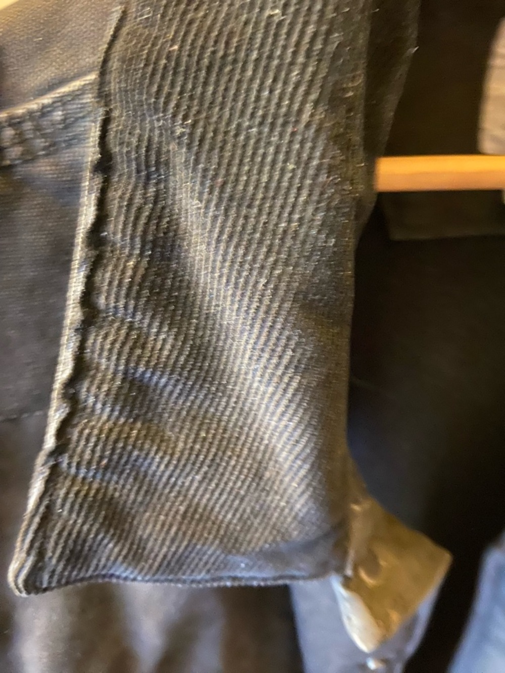 Carhartt Black Work Duck Vest with Corduroy Collar - Picture 3 of 6